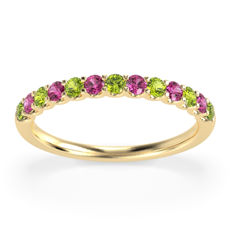 U Prong Half Eternity Shubra Band
