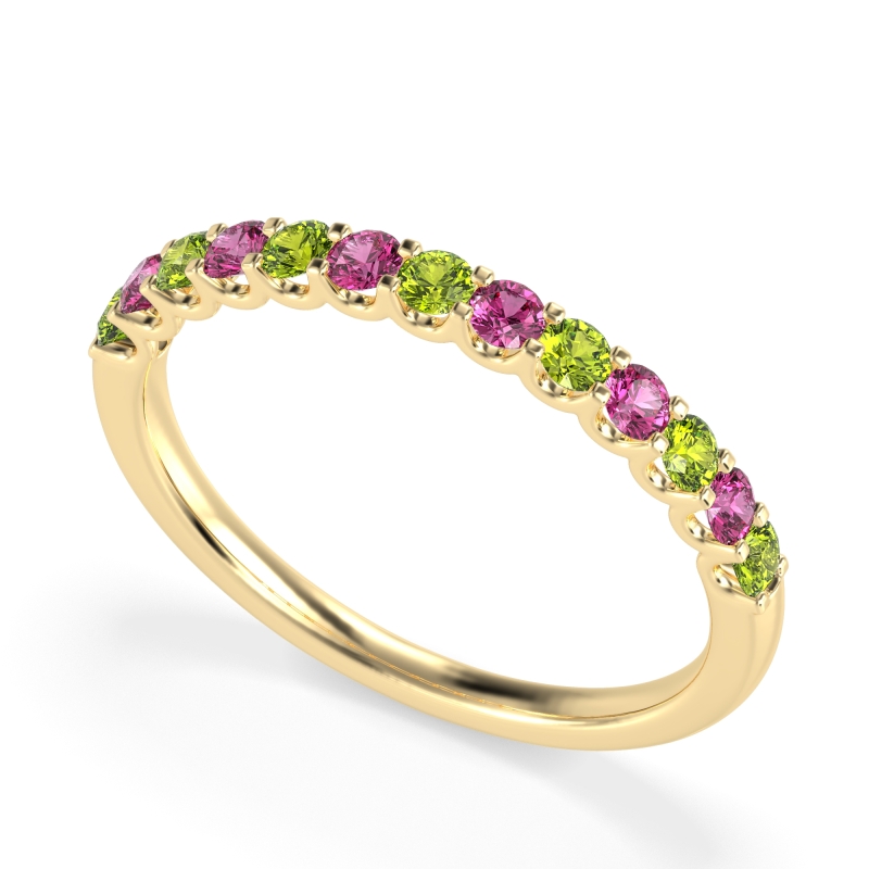 U Prong Half Eternity Shubra Band