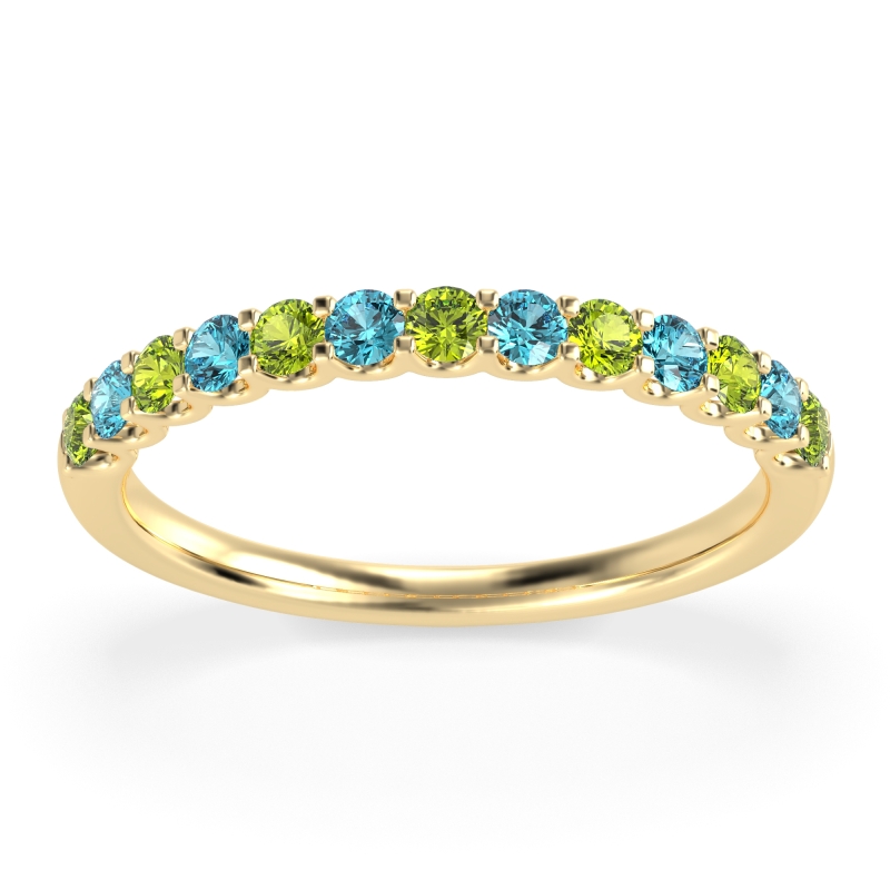 U Prong Half Eternity Shubra Band