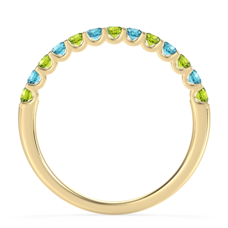 U Prong Half Eternity Shubra Band
