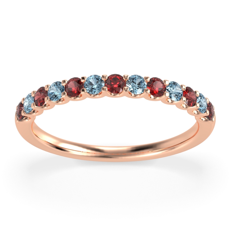 U Prong Half Eternity Shubra Band