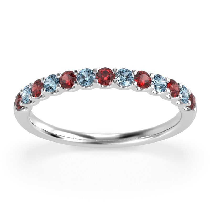 U Prong Half Eternity Shubra Band