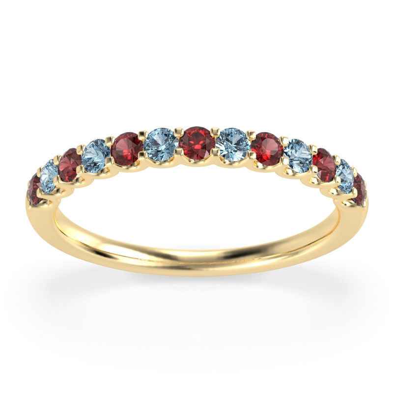 U Prong Half Eternity Shubra Band