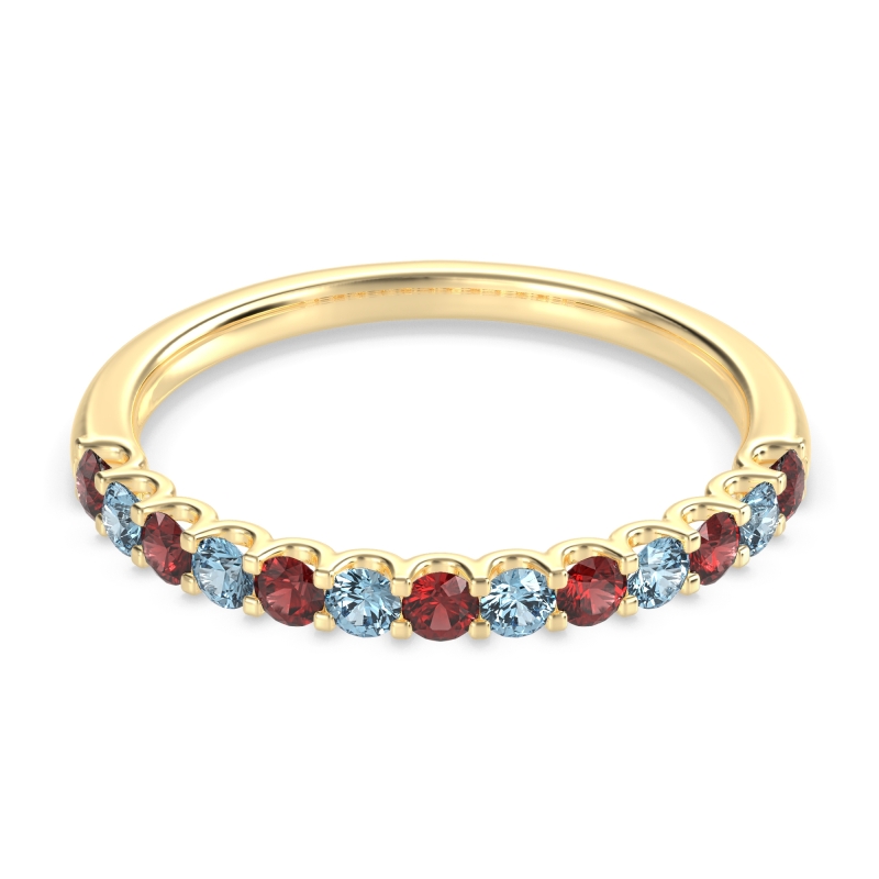 U Prong Half Eternity Shubra Band