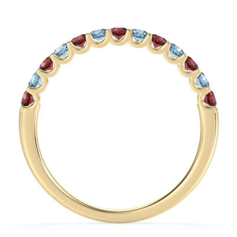 U Prong Half Eternity Shubra Band