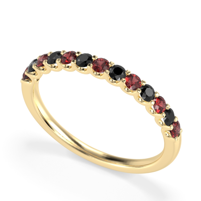 U Prong Half Eternity Shubra Band