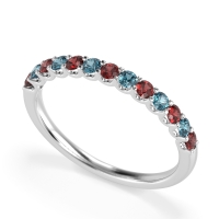 U Prong Half Eternity Shubra Band