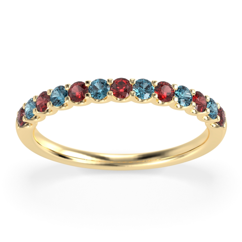 U Prong Half Eternity Shubra Band