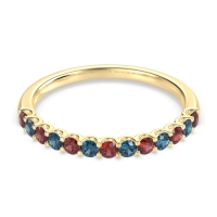 U Prong Half Eternity Shubra Band