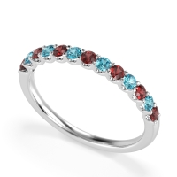 U Prong Half Eternity Shubra Band