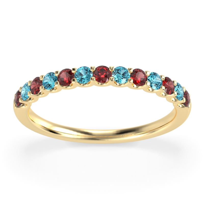 U Prong Half Eternity Shubra Band