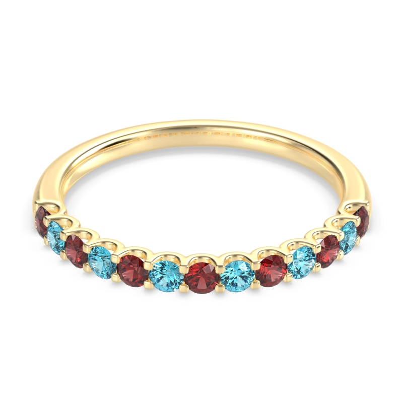U Prong Half Eternity Shubra Band