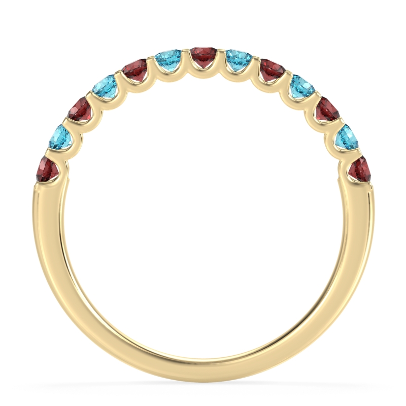 U Prong Half Eternity Shubra Band