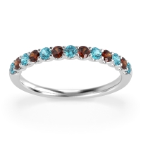 U Prong Half Eternity Shubra Band