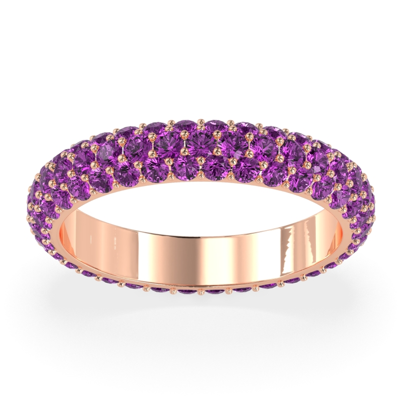 Fully Studded Eternity Vartula Band