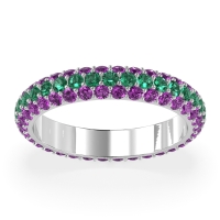 Fully Studded Eternity Vartula Band