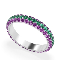 Fully Studded Eternity Vartula Band