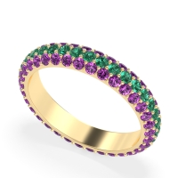 Fully Studded Eternity Vartula Band