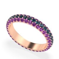 Fully Studded Eternity Vartula Band