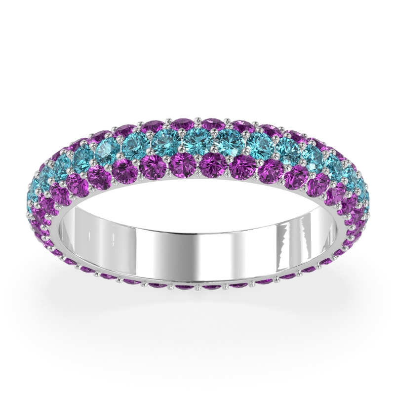 Fully Studded Eternity Vartula Band