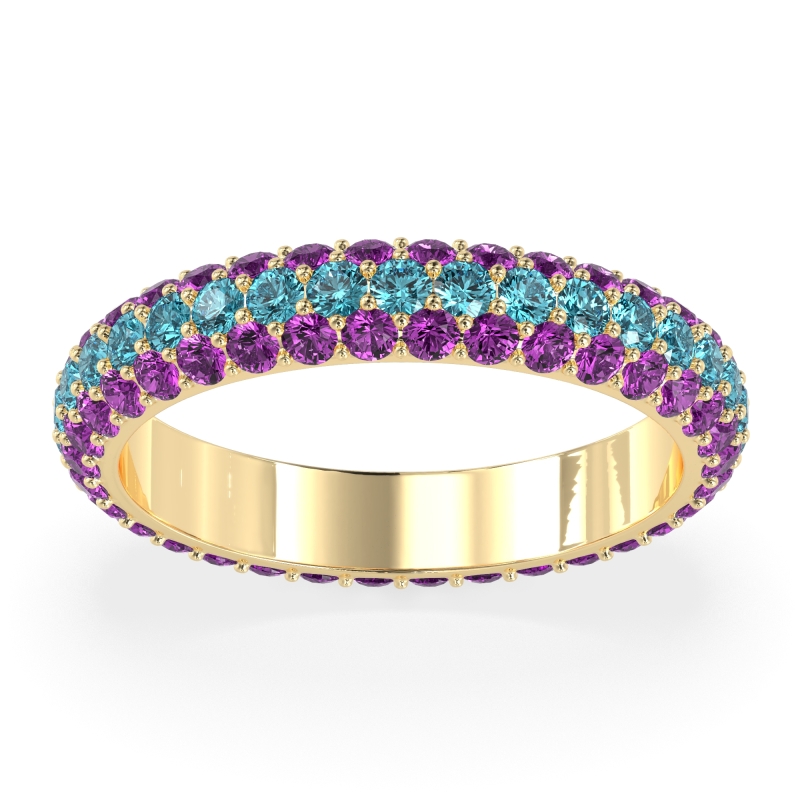 Fully Studded Eternity Vartula Band