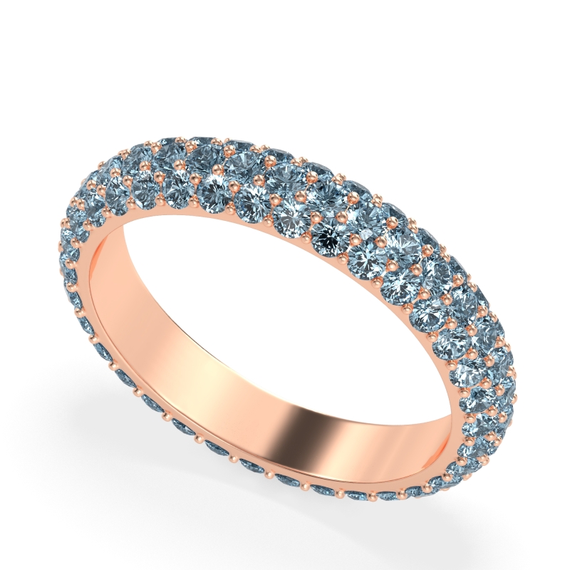 Fully Studded Eternity Vartula Band