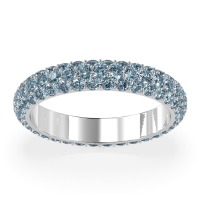 Fully Studded Eternity Vartula Band