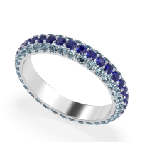 Fully Studded Eternity Vartula Band