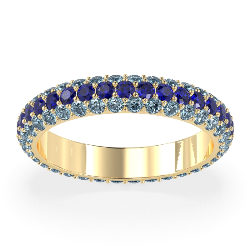 Fully Studded Eternity Vartula Band