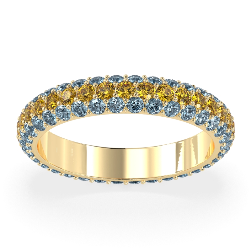 Fully Studded Eternity Vartula Band