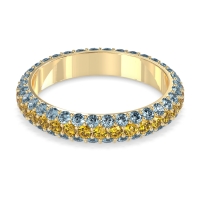 Fully Studded Eternity Vartula Band