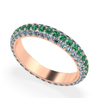 Fully Studded Eternity Vartula Band