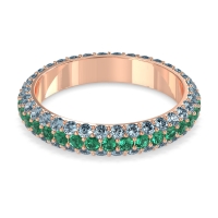 Fully Studded Eternity Vartula Band