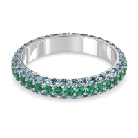 Fully Studded Eternity Vartula Band