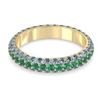 Fully Studded Eternity Vartula Band