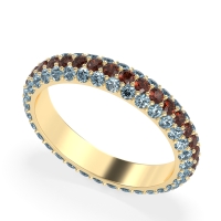 Fully Studded Eternity Vartula Band
