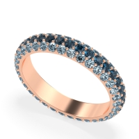 Fully Studded Eternity Vartula Band