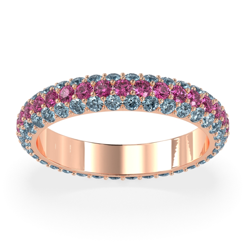 Fully Studded Eternity Vartula Band