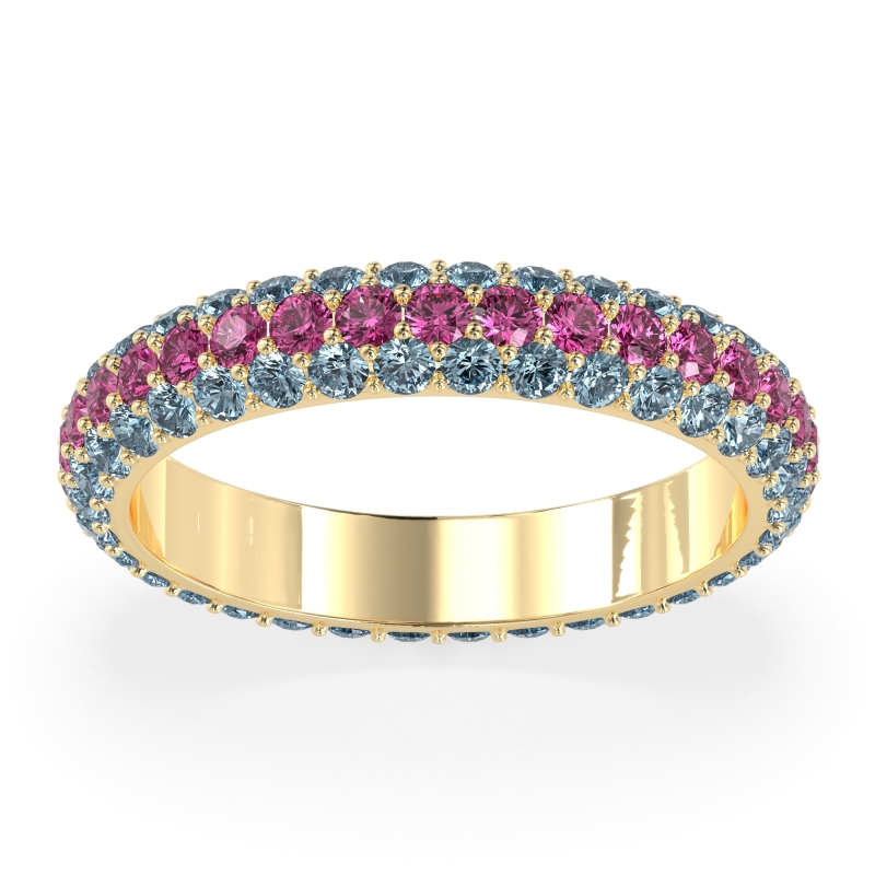 Fully Studded Eternity Vartula Band