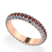 Fully Studded Eternity Vartula Band