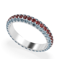 Fully Studded Eternity Vartula Band