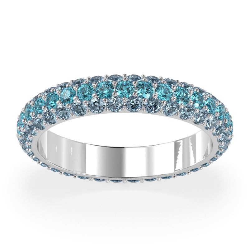 Fully Studded Eternity Vartula Band