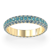 Fully Studded Eternity Vartula Band