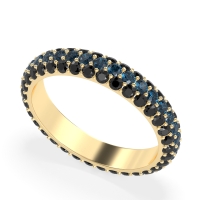 Fully Studded Eternity Vartula Band