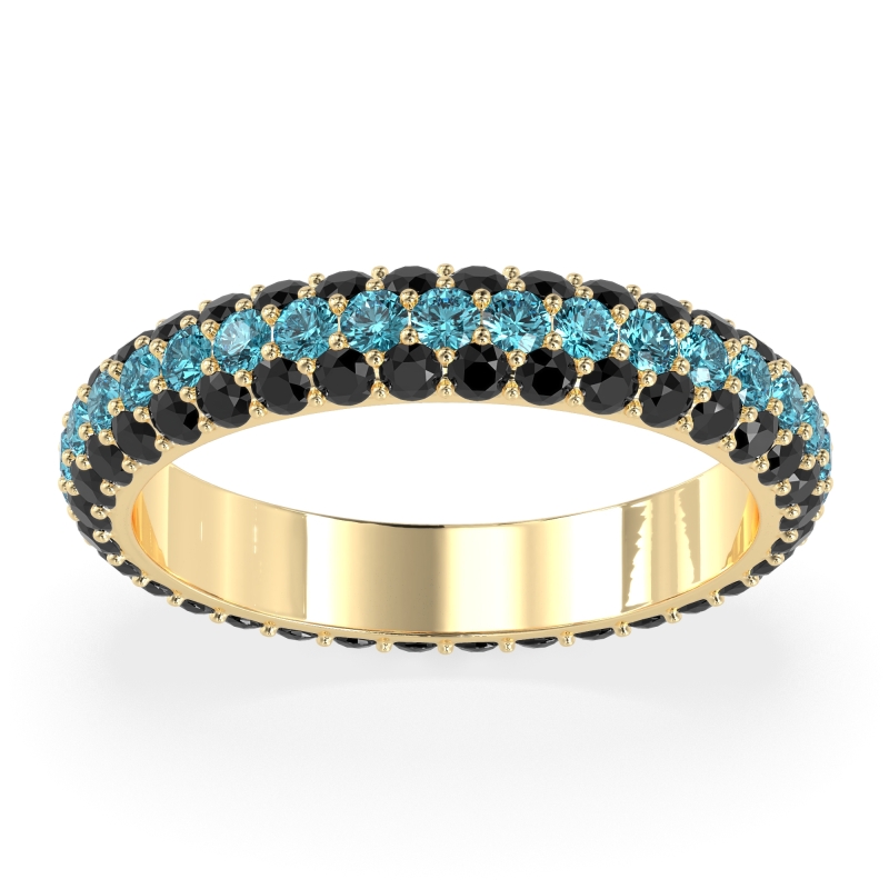 Fully Studded Eternity Vartula Band