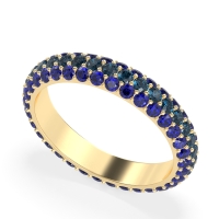 Fully Studded Eternity Vartula Band