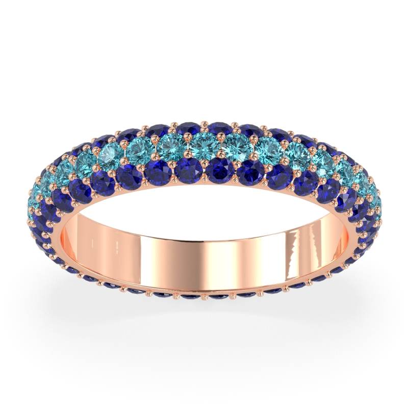 Fully Studded Eternity Vartula Band