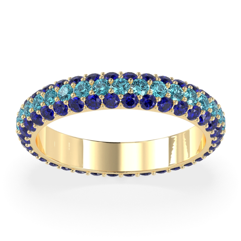 Fully Studded Eternity Vartula Band
