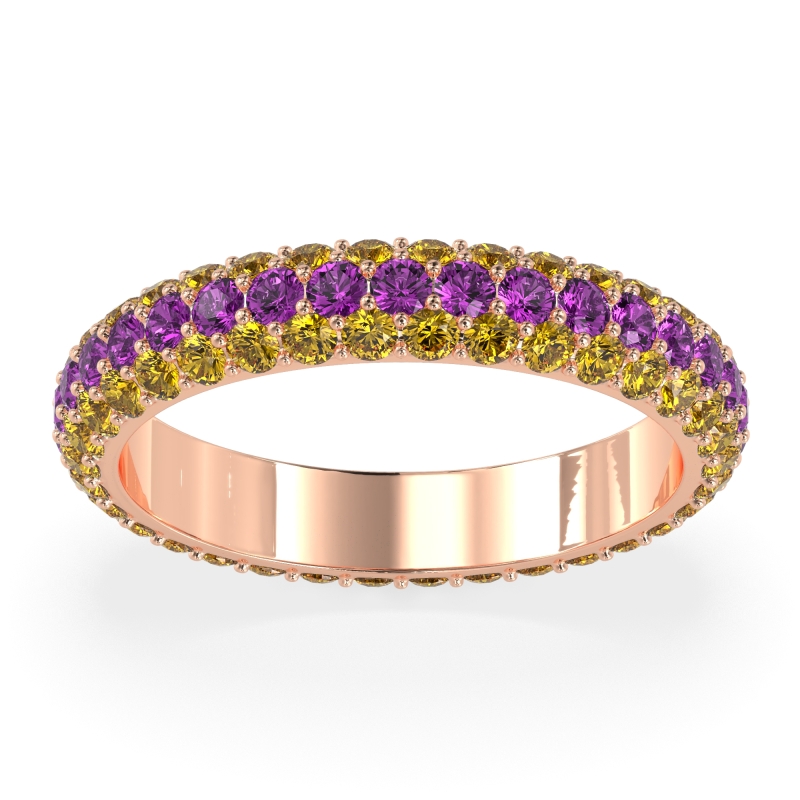 Fully Studded Eternity Vartula Band