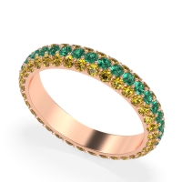 Fully Studded Eternity Vartula Band